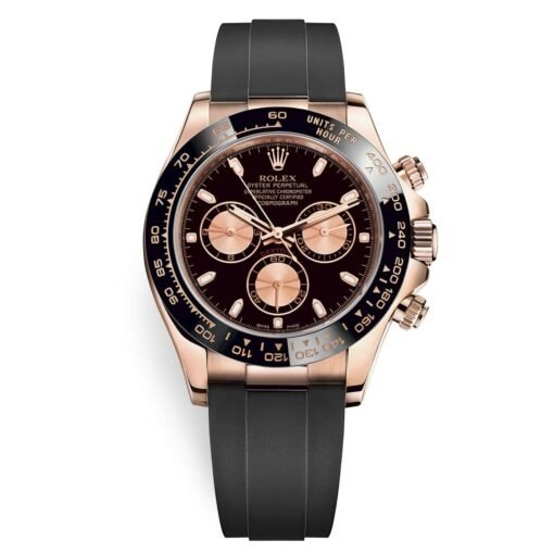 Rolex 116515LN-0008 Cosmograph Daytona Black and Pink Oysterflex Everose Gold
