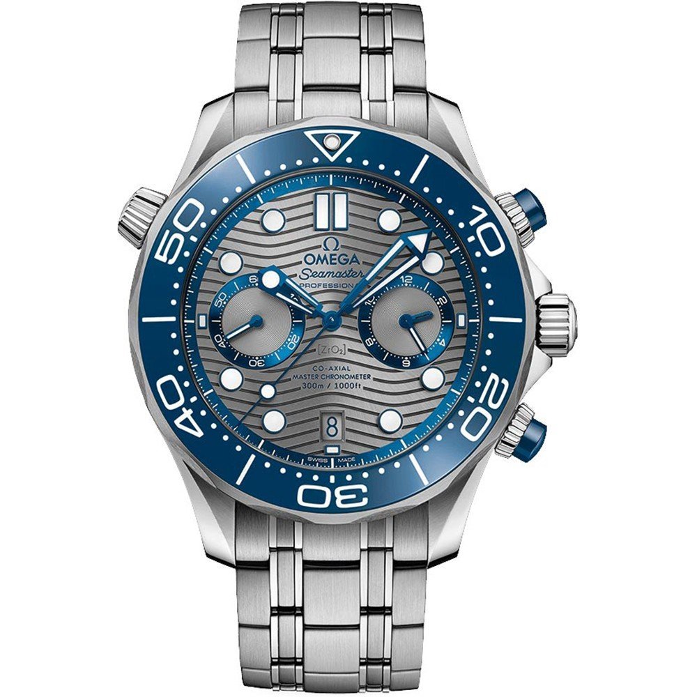 Omega 210.30.44.51.06.001 Seamaster Diver 300m Co-Axial Master Chronometer Chronograph Watch
