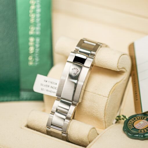 Rolex 116334 Datejust 41mm Silver Stick Dial Oyster Bracelet Watch - Image 6