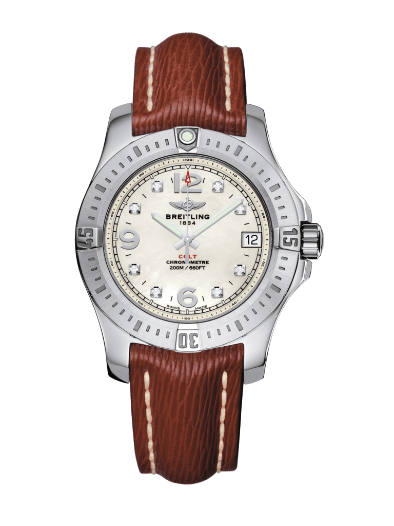 Breitling A74389111A1X1 Ladies Colt 36 Stainless Steel Pearl Diamond Dial