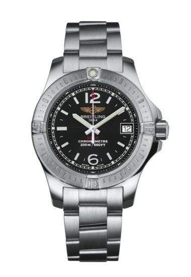 Breitling A77388111B1A1 Colt Lady Stainless Steel 33mm Volcano Black Dial