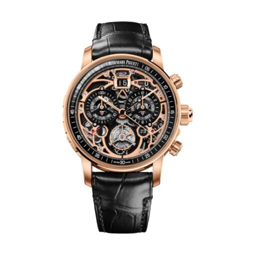 Audemars Piguet 26398OR.OO.D002CR.99 Code 11.59 Gold NAC Dial Black Alligator Watch