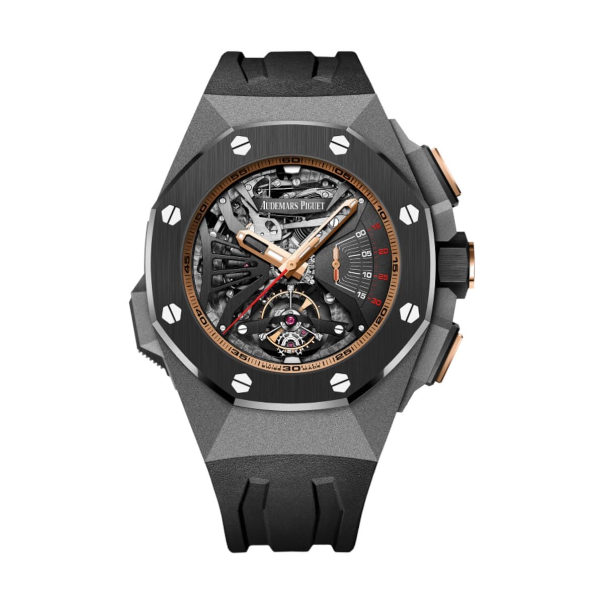 Audemars Piguet 26577IO.OO.D002CA.01 Royal Oak Concept Skeleton Dial Black Rubber Strap