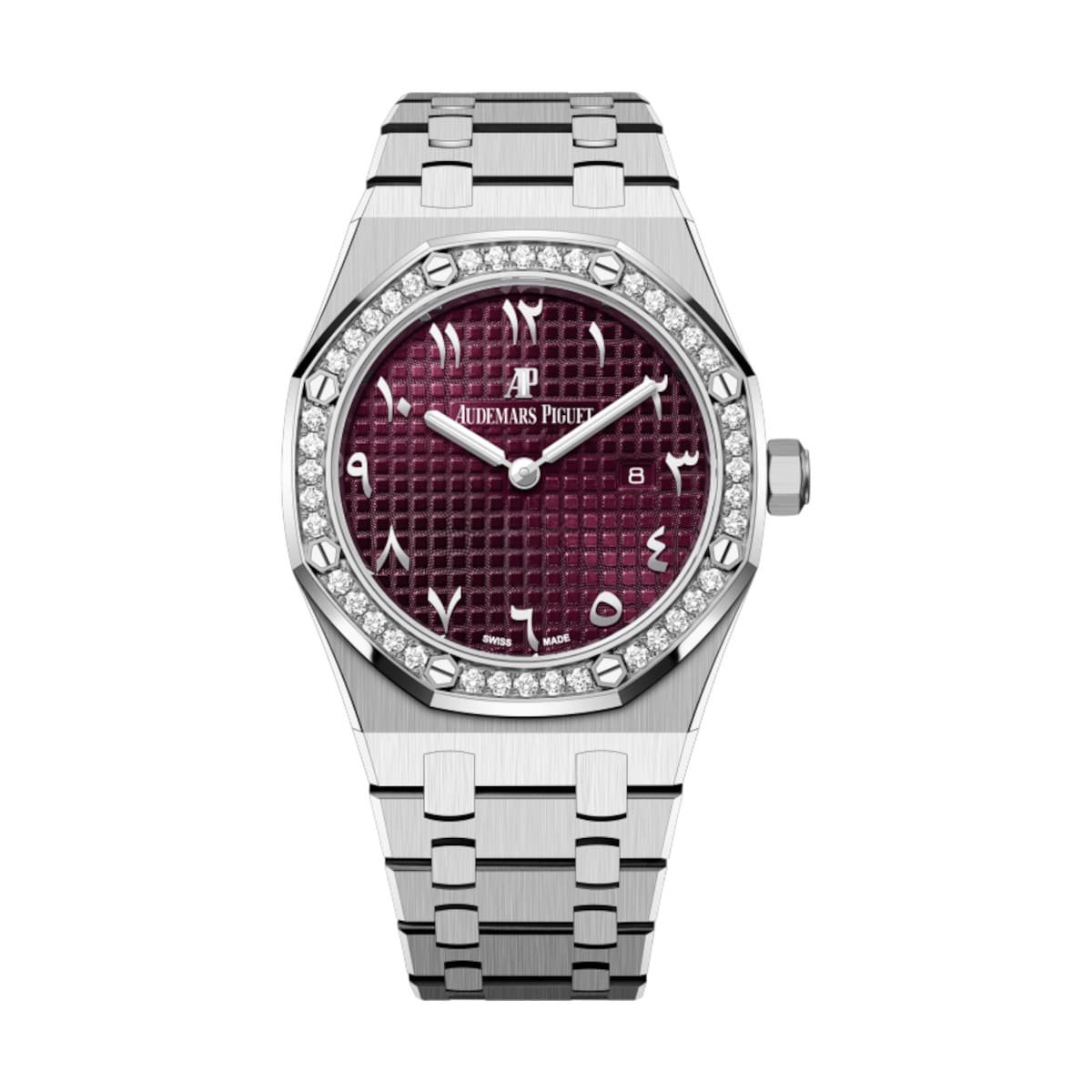 Audemars Piguet 67651BC.ZZ.1261BC.01 Royal Oak Burgundy Dial White Gold Bracelet