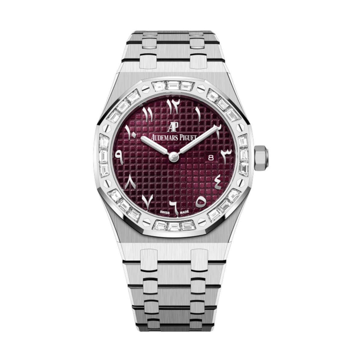 Audemars Piguet 67656BC.ZZ.1261BC.01 Royal Oak Burgundy Dial White Gold Bracelet