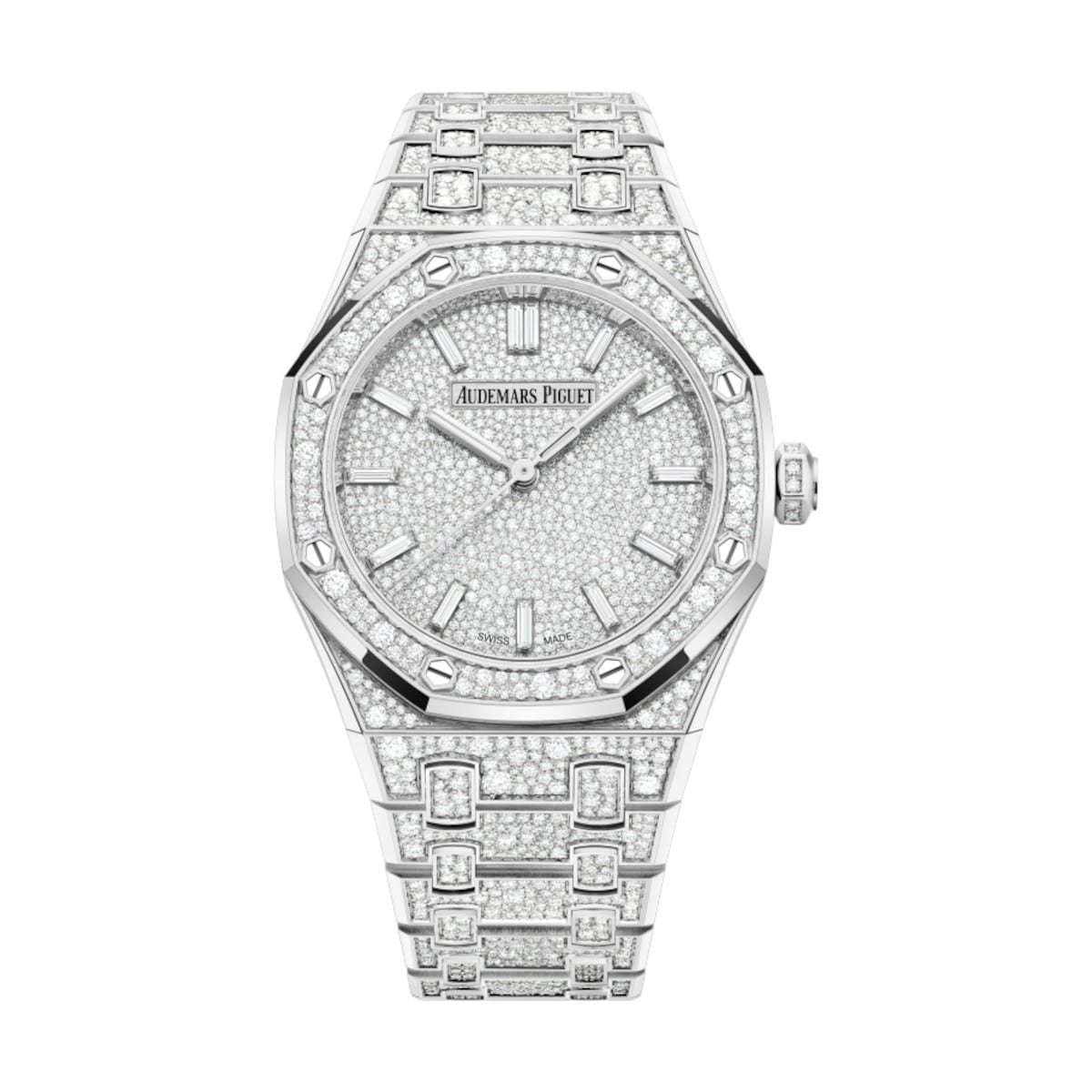 Audemars Piguet 77452BC.ZZ.1365BC.01 Royal White Gold Diamond Dial White Gold Diamond Bracelet