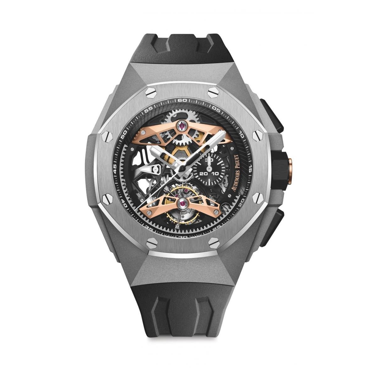 Audemars Piguet 26612TI.OO.D002CA.01 Royal Oak Concept Selfwinding Tourbillon Chronograph Openworked