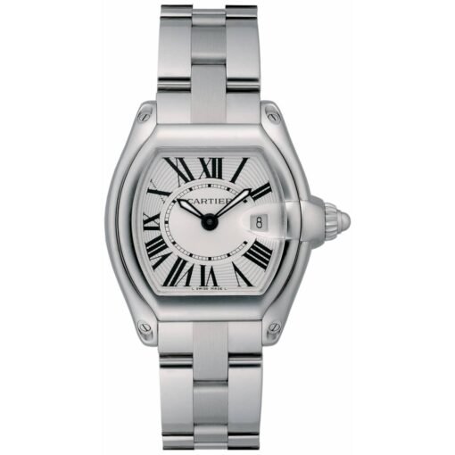 Cartier Roadster W62016V3 Silver Dial Stainless Steel Bracelet Watch