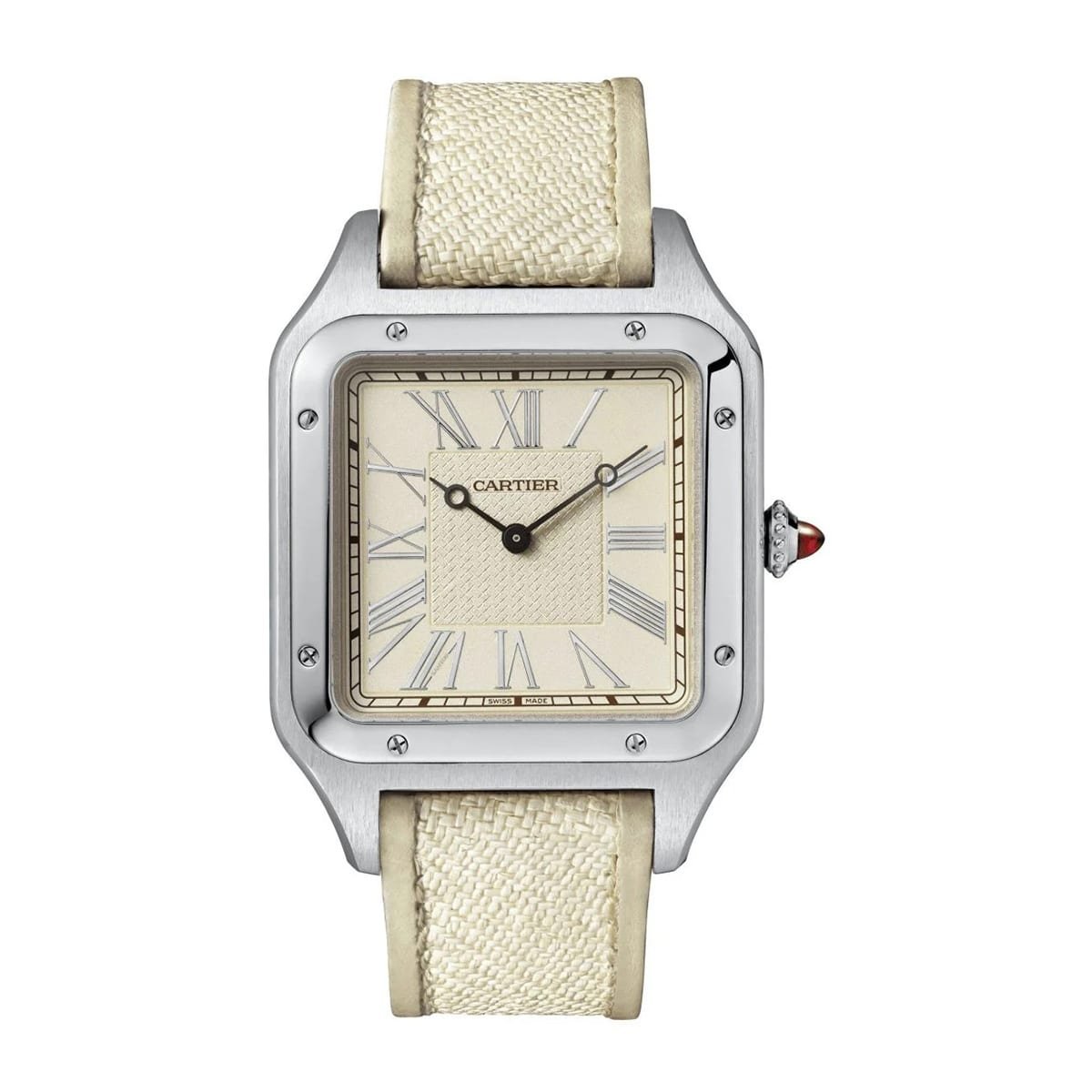 Cartier WGSA0036 Santos-Dumont White Dial