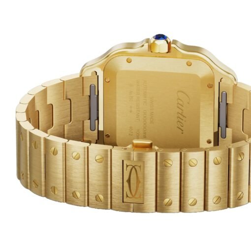 Cartier WGSA0095 Santos de Cartier Yellow Gold Sunray Dial Large - Image 3
