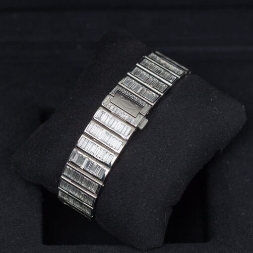 Cartier WHSA0026 Aftermarket Baguette cut Natural Diamonds Skeleton Large Watch - Image 7