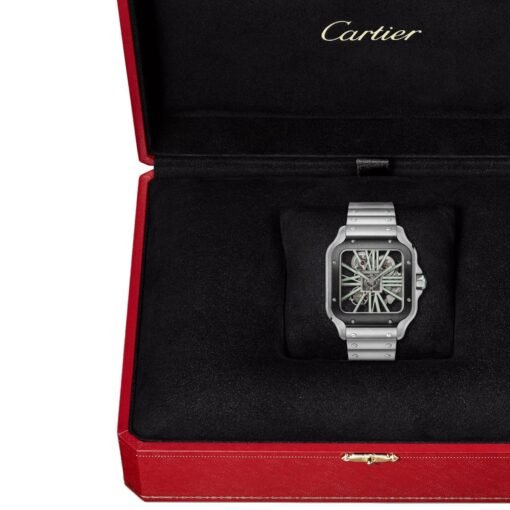 Cartier WHSA0033 Santos de Cartier Luminescent Skeleton Dial Large - Image 4