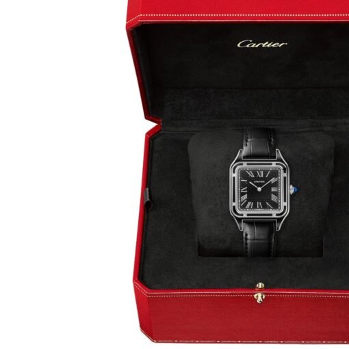 Cartier WSSA0046 Santos-Dumont Black Dial Large - Image 7