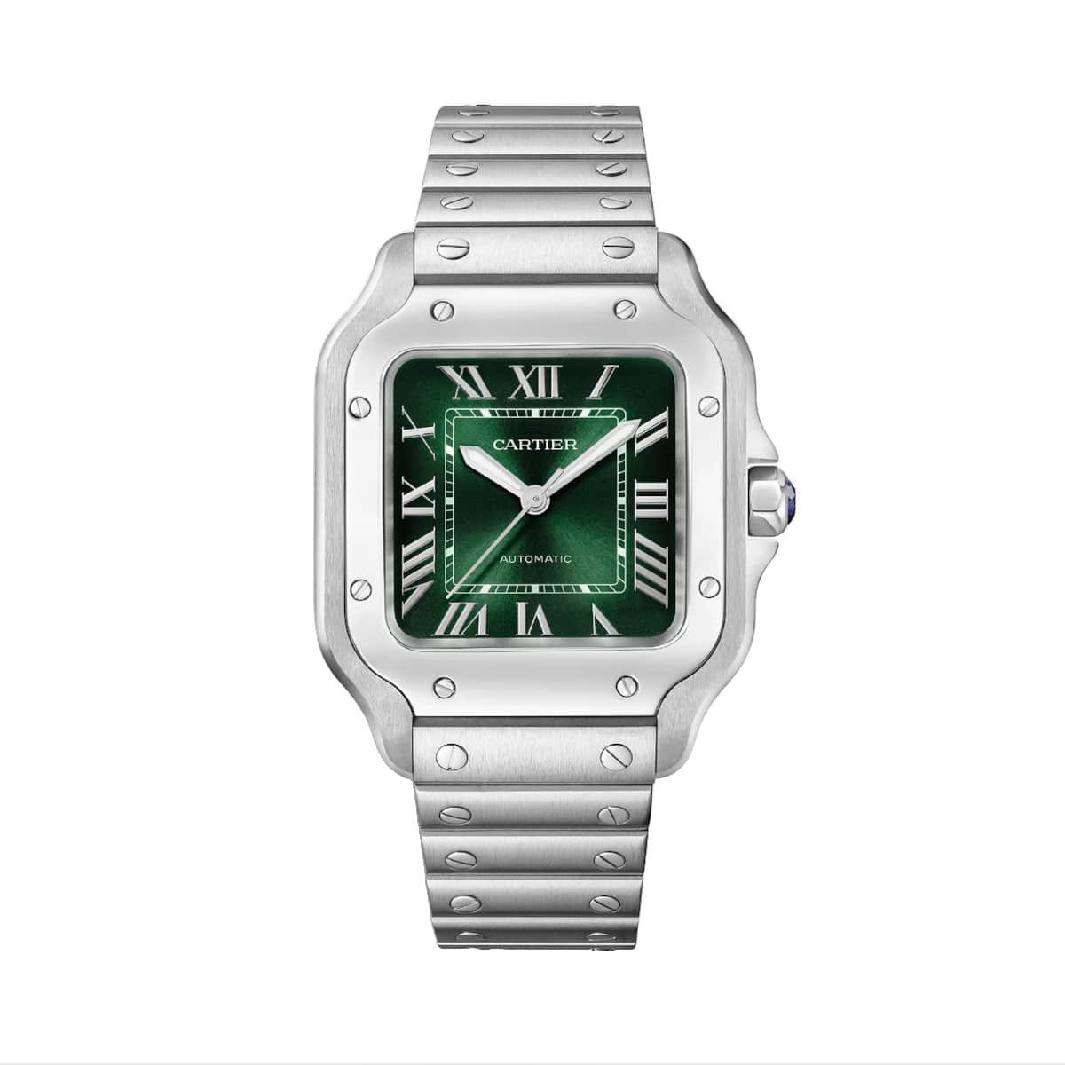 Cartier WSSA0061 Santos de Cartier Green Dial Medium
