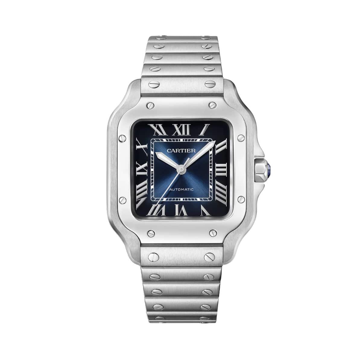 Cartier WSSA0063 Santos de Cartier Blue Dial Medium