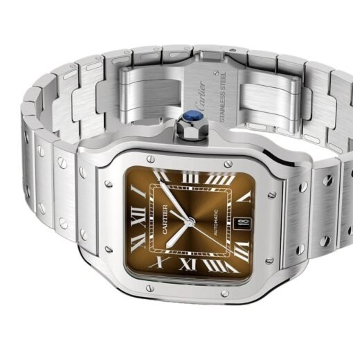 Cartier WSSA0064 Santos de Cartier Graduated Brown Dial Large - Image 5