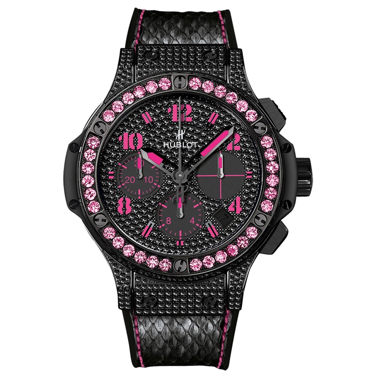 Hublot 341.sv.9090.pr.0933 Big Bang Black Fluo 41mm Ladies Limited Edition Watch