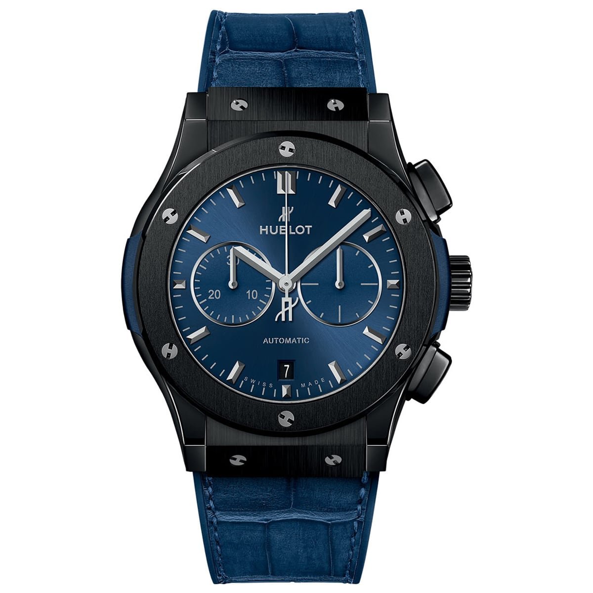 Hublot 541.cm.7170.lr Classic Fusion Chronograph 42mm Mens Watch Ceramic Blue Watch