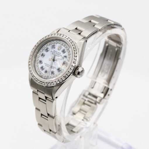Rolex 6919 Datejust 26mm Stainless Steel Blue Mother of Pearl Dial Ladies Watch - Image 4