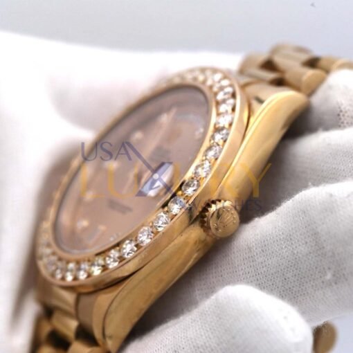 Rolex 218235 Day-Date II President 41mm Everose Pink Diamonds Watch - Image 12