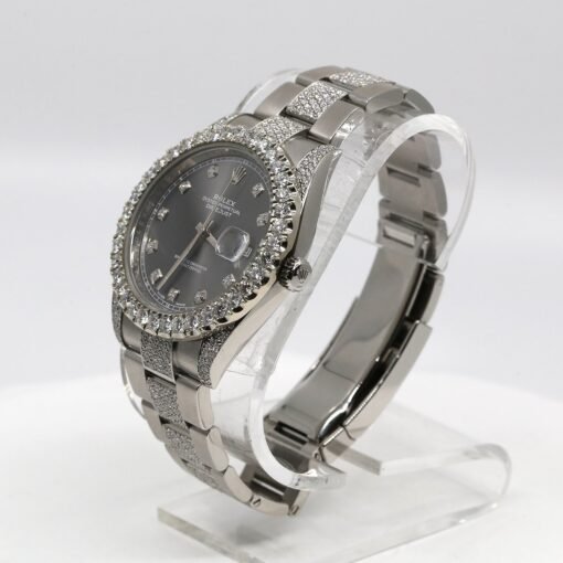 Rolex 126300 Datejust 41mm Customized with Diamonds Watch - Image 3