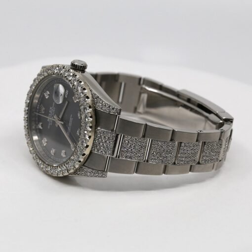 Rolex 126300 Datejust 41mm Customized with Diamonds Watch - Image 4