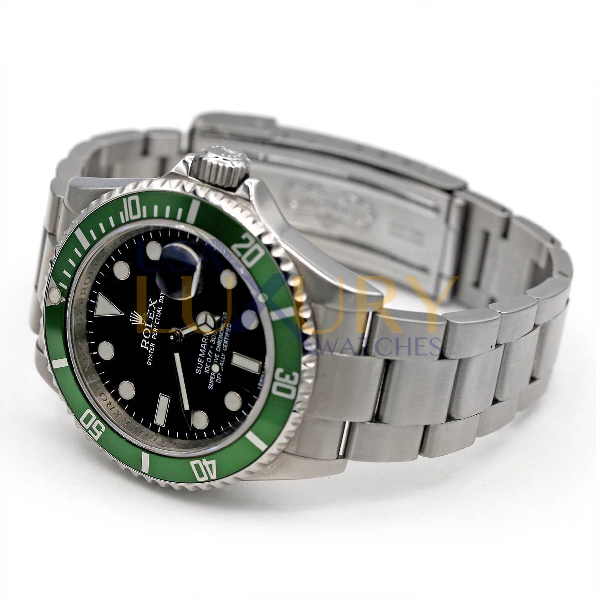 Rolex Kermit Submariner 16610LV Automatic Chronometer Black Dial Men’s Watch - Image 4