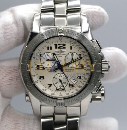 Breitling A7332211-G616 Emergency Mission Chronograph Chronometer White Dial Watch - Image 3