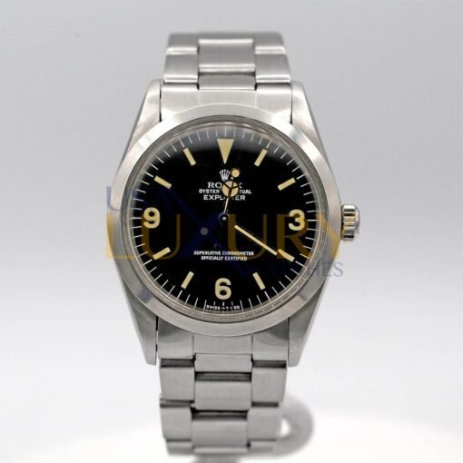 Rolex Explorer 1016 Black Dial Stainless Steel Oyster Bracelet Automatic Men’s Watch - Image 2