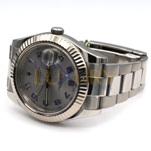 Rolex 116334 Datejust 41mm Silver Arabic Dial Watch - Image 4