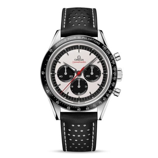Omega 311.32.40.30.02.001 39.7mm Speedmaster Limited Edition Black Leather Strap