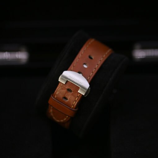 Panerai PAM00048 Luminor Marina Automatic Black Dial Brown Strap 40mm Mens Watch - Image 5
