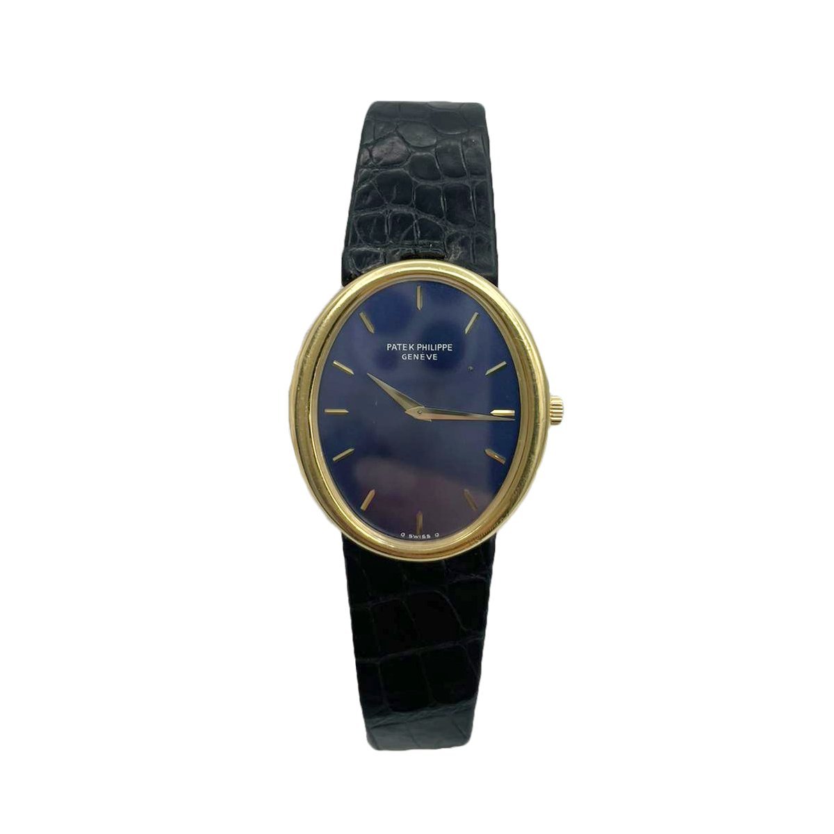 Patek Philippe Ellipse 3978J-050 18k Yellow Gold Blue Dial Mens Watch