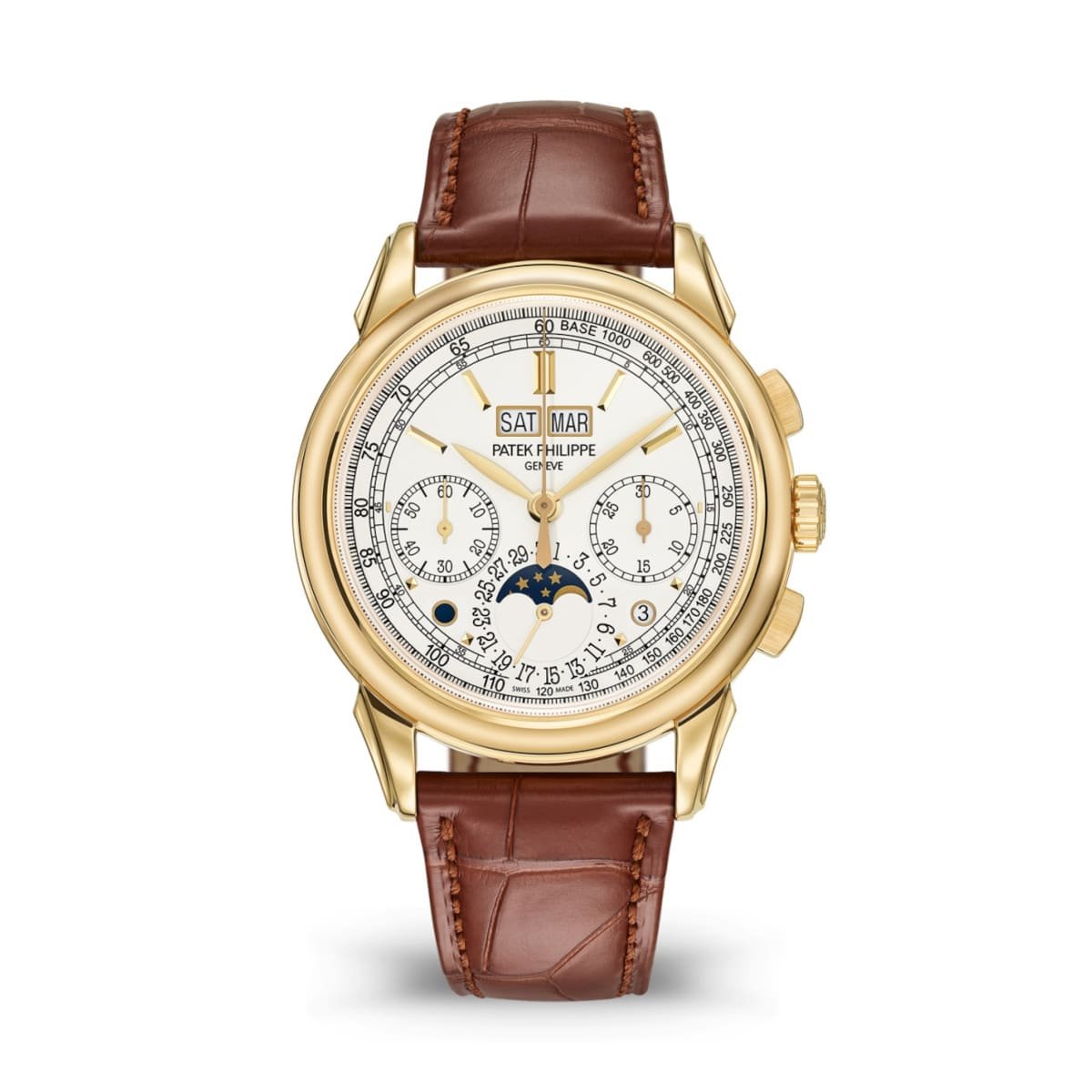 Patek Philippe 5270J-001 GRAND Complications Opaline Brown Leather Strap