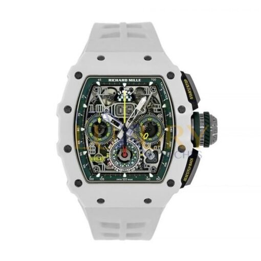 Richard Mille RM11-03 Le Mans Classic White Atz Ceramic Flyback Chronograph Men’s Watch