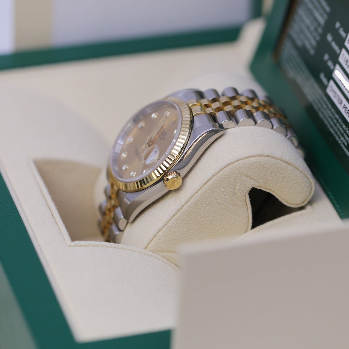 Rolex Datejust 116233 Steel and Yellow Gold Champagne Diamond Dial 36mm Jubilee - Image 4