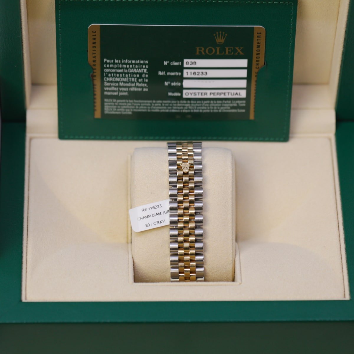 Rolex Datejust 116233 Steel and Yellow Gold Champagne Diamond Dial 36mm Jubilee - Image 6