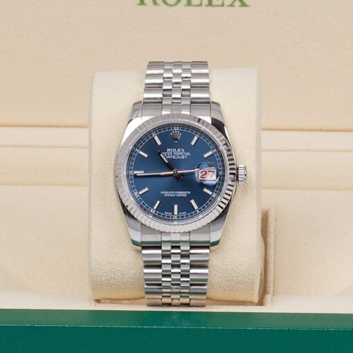 Rolex Datejust 116234 Blue Index Dial Jubilee Bracelet 36mm Watch - Image 3