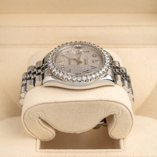 Rolex 116234 Datejust 36mm Aftermarket Diamond Dial and Bezel Jubilee Arabic-Indic Numerals Watch - Image 5