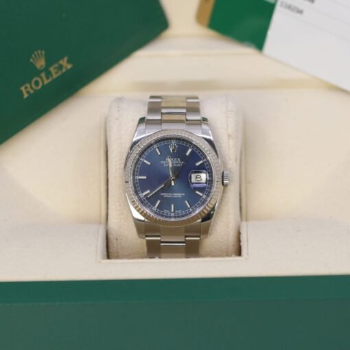 Rolex Datejust 116234 Blue Stick Dial Oyster Bracelet 36mm - Image 2