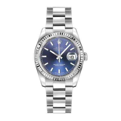 Rolex Datejust 116234 Blue Stick Dial Oyster Bracelet 36mm