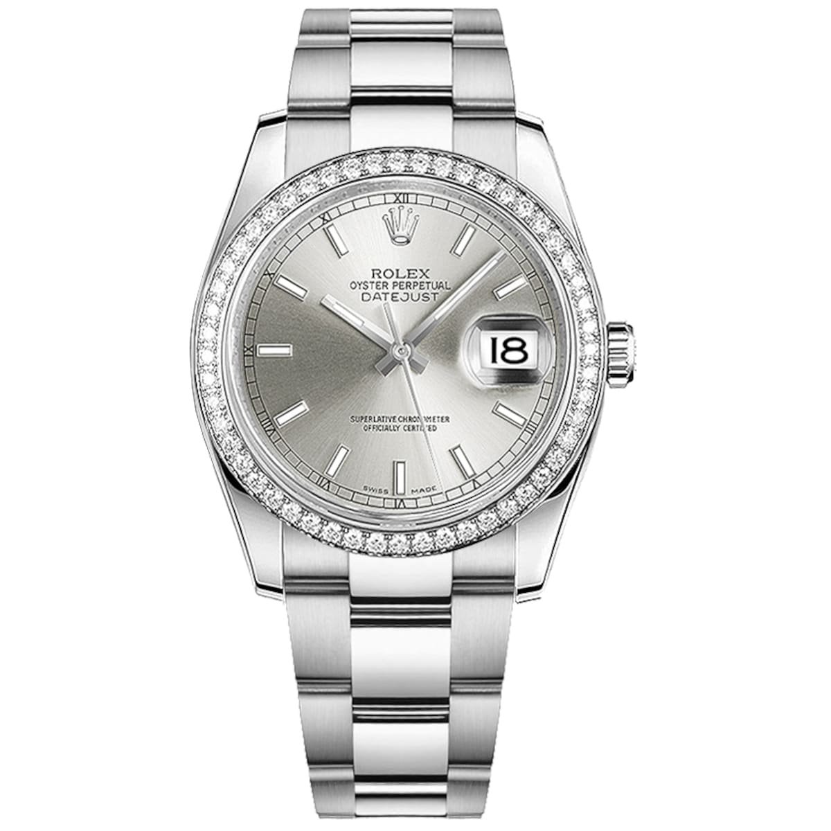 Rolex Datejust 36mm 116244-0051 Silver Dial Oyster Bracelet