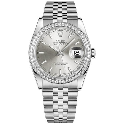 Rolex Datejust 36mm 116244-0058 Silver Dial Jubilee Bracelet