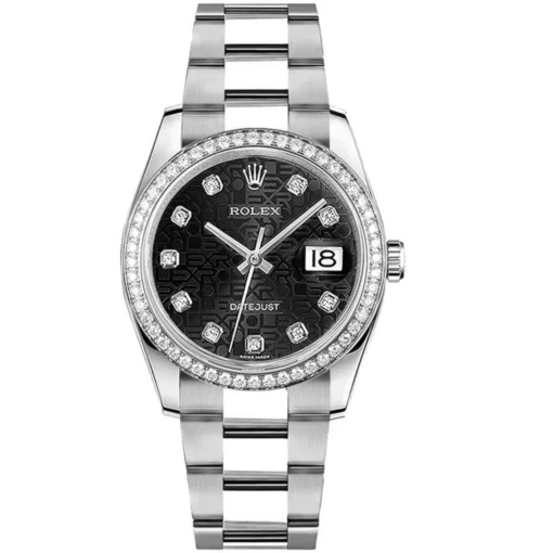 Rolex Datejust 36mm 116244 Jubilee Black Dial Oyster Bracelet