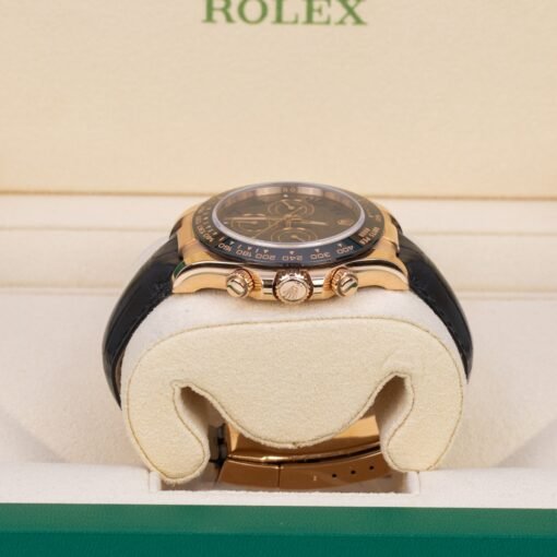 Rolex Daytona 116515LN-0004 Leather Strap Everose Gold Chocolate Dial Black Ceramic Bezel 40mm - Image 5