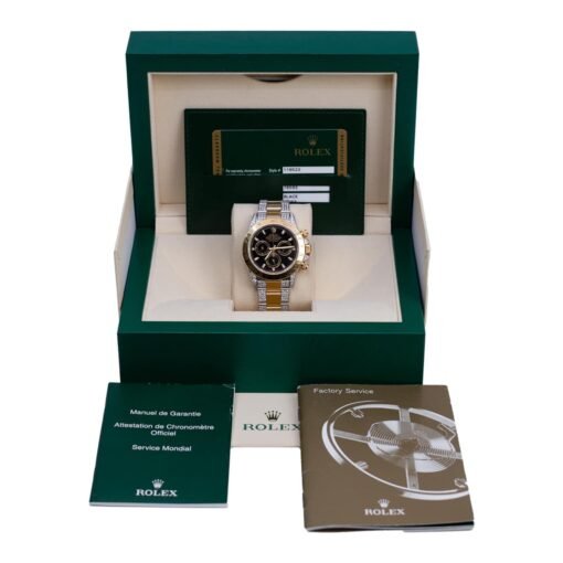 Rolex Daytona 116523 Black Dial Aftermarket Iced Out Bracelet and Lugs 40mm - Image 7