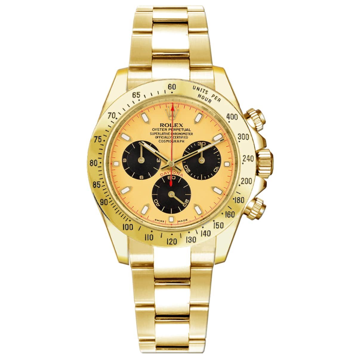 Rolex 1165280041 Daytona Yellow Gold 40mm Champagne Dial