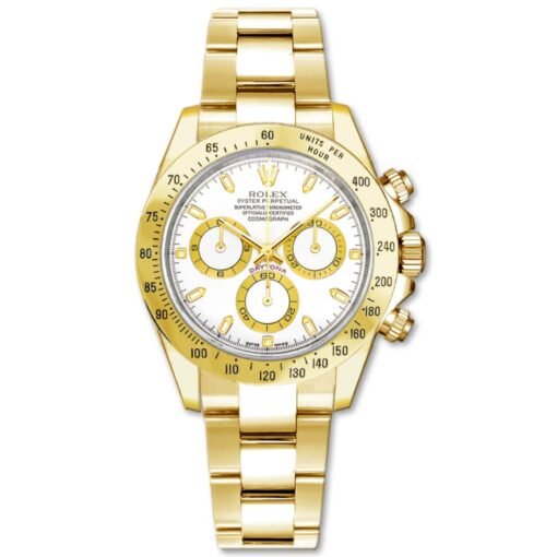 Rolex 116528-0042 Daytona Yellow Gold 40mm White Dial