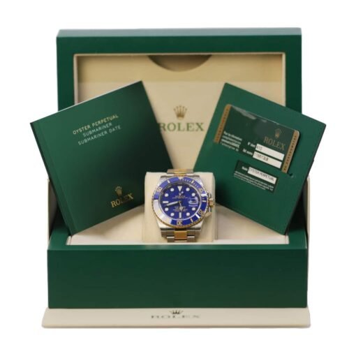 Rolex 116613LB Submariner Blue Dial Stainless Steel and 18K Yellow Gold Watch - Image 5