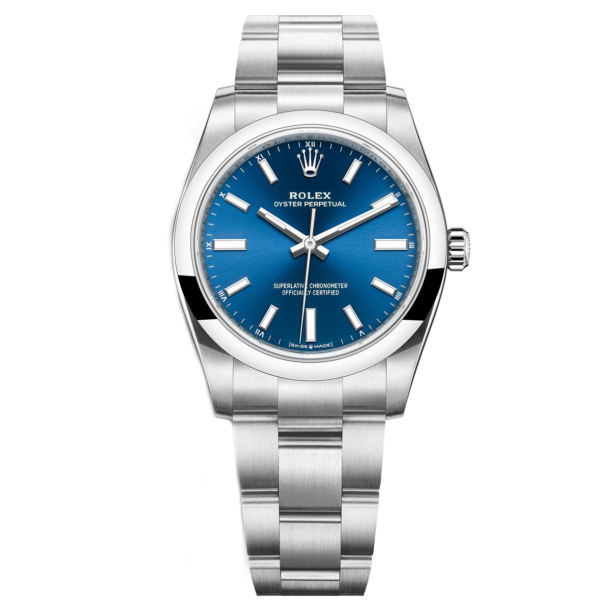 Rolex 124200-0003 Oyster Perpetual 34mm Blue Dial Oyster Stainless Steel Bracelet